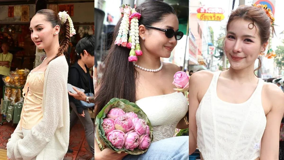 Floral Hair Trend Boosts Pak Khlong Talat Business