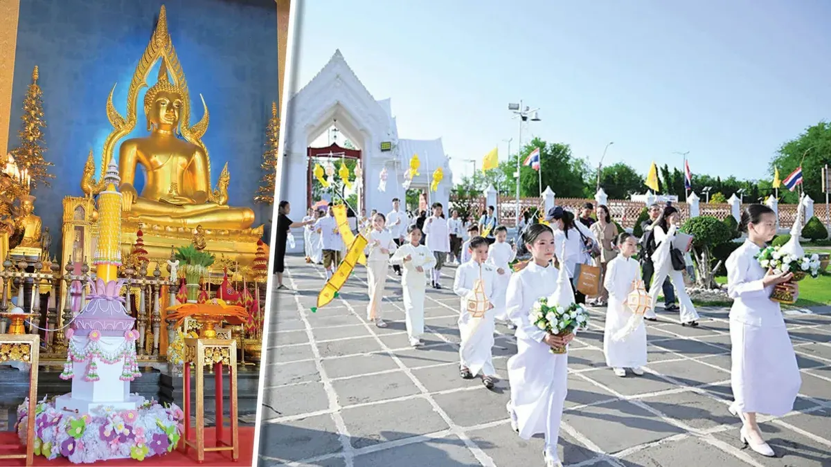 Thai Government Holds Candle-Lighting Ceremony for Buddhist Lent