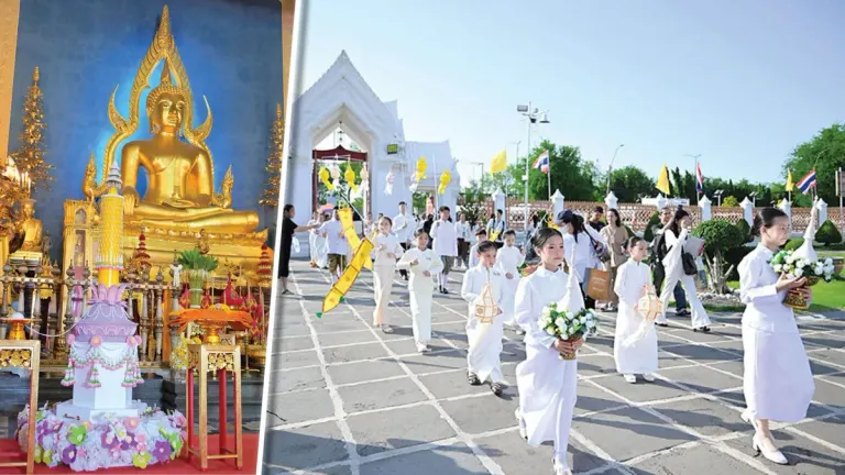 Thai Government Holds Candle-Lighting Ceremony for Buddhist Lent