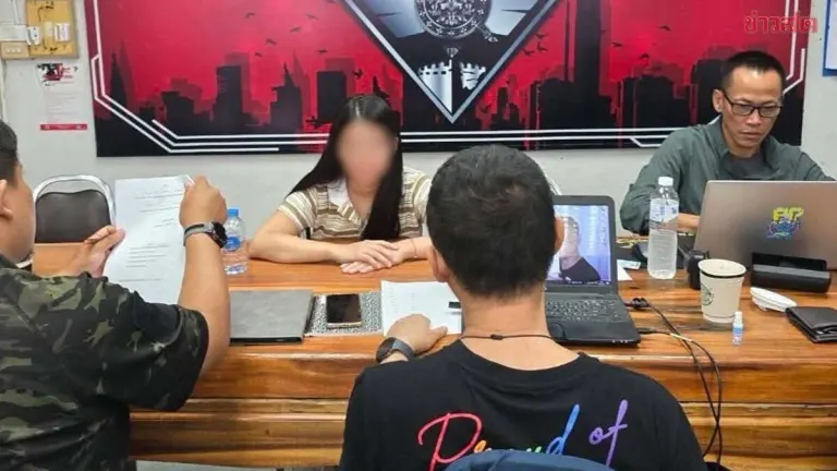 Kamphaeng Phet Police Raid Woman's Home Over Online Gambling Solicitation and Illegal Loan Operations