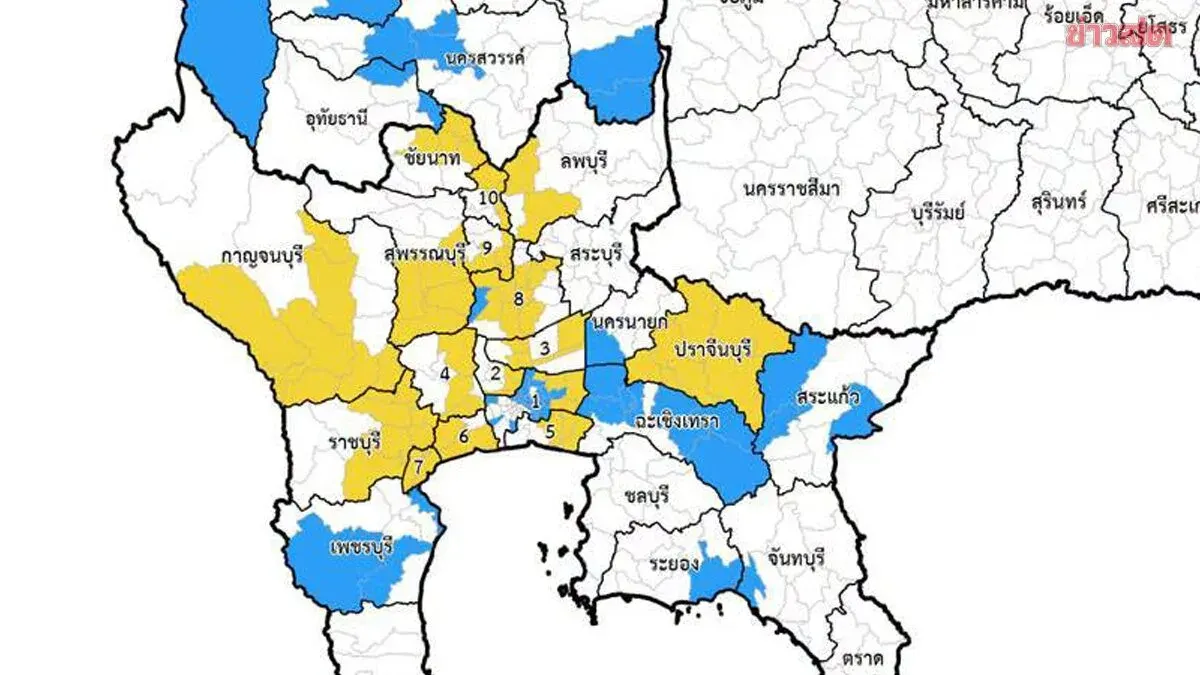 National Disaster Center Warns of Flooding Across Thai Provinces