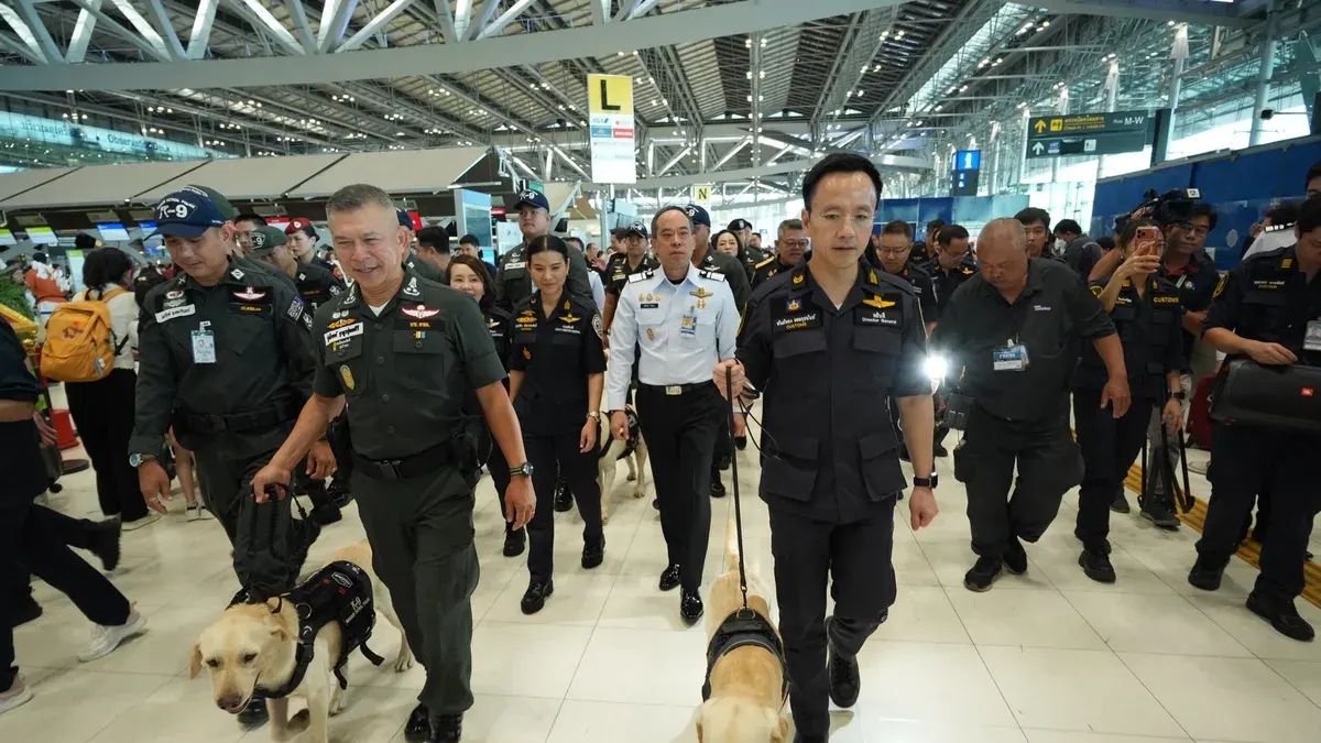 Thailand Deploys Drug-Sniffing Dogs at Suvarnabhumi Airport