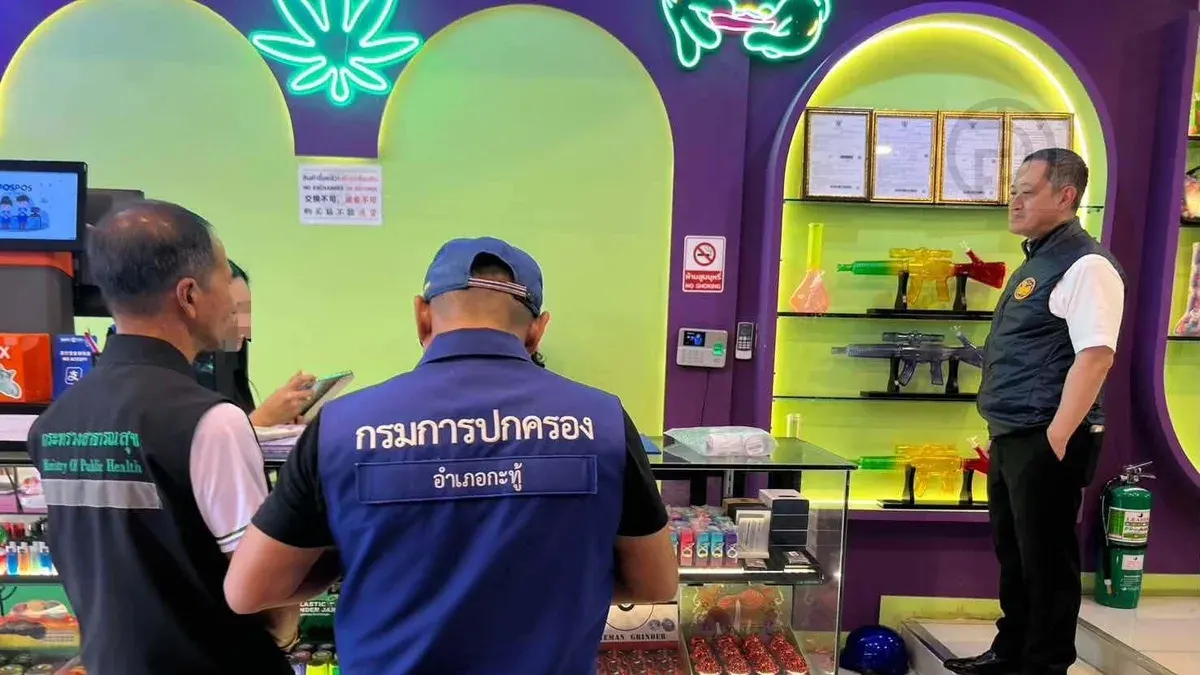 Phuket Suspends, Revokes Cannabis Shop Licenses in Patong