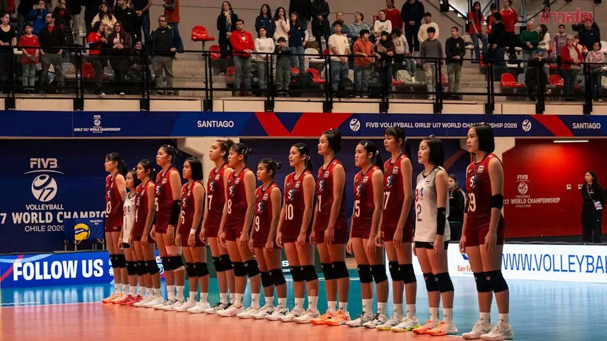Thai U-17 Volleyball Team Falls to Czech Republic