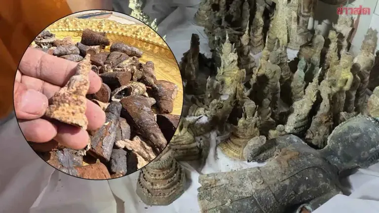 Ancient Stupa Cracks Open to Reveal Treasures: Hundreds of Buddha Images Hidden in 4 Underground Chambers, Estimated Over 100 Years Old