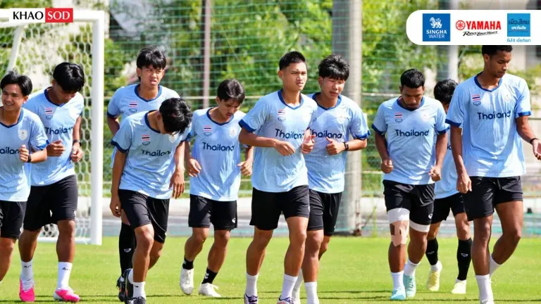 Thailand U-23 Squad Trains for Group-Deciding Japan Match at Asian Games 2026
