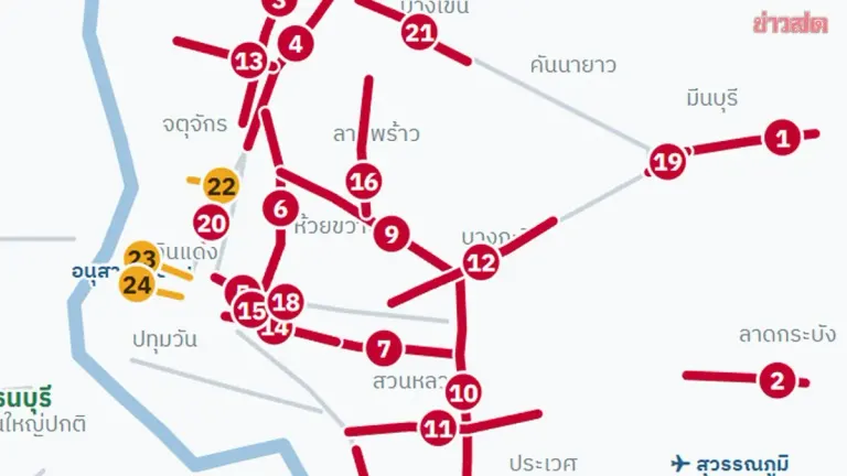 Bangkok Issues Flood Alert for 26 Roads