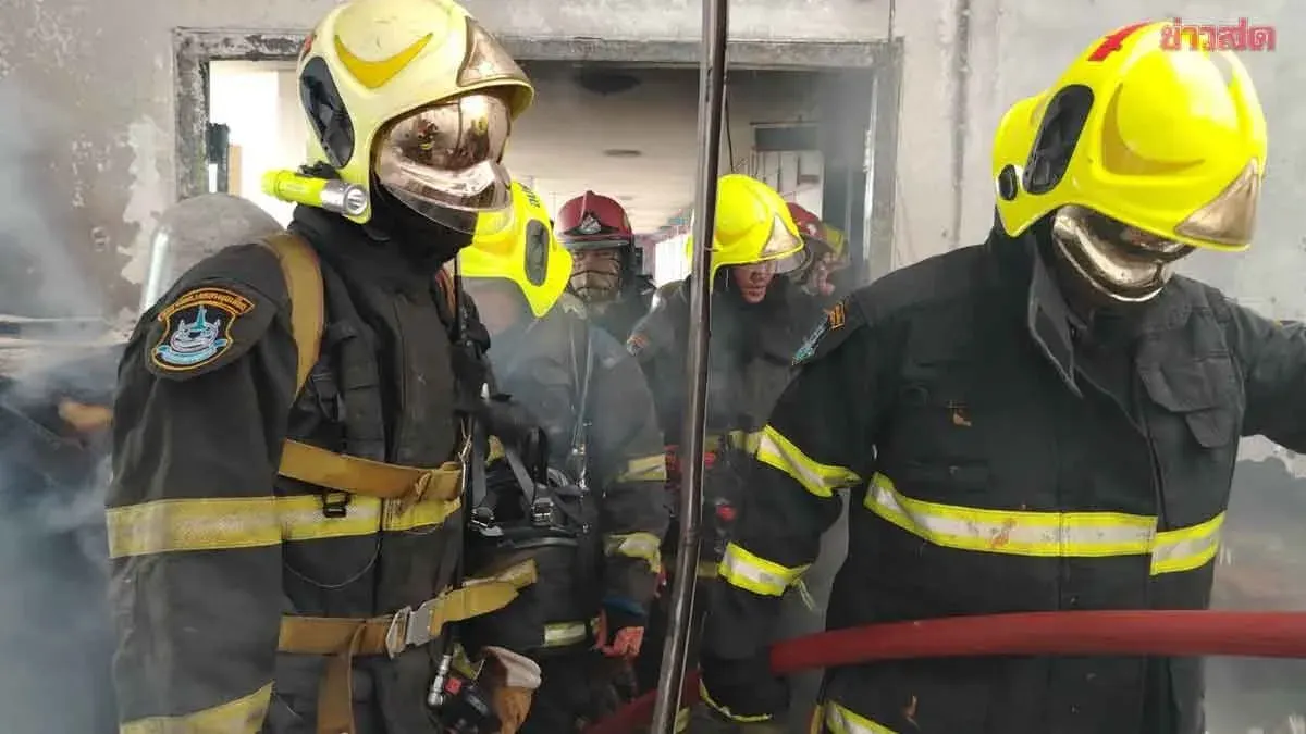 Fire Destroys Teacher's Room at Bangkok School