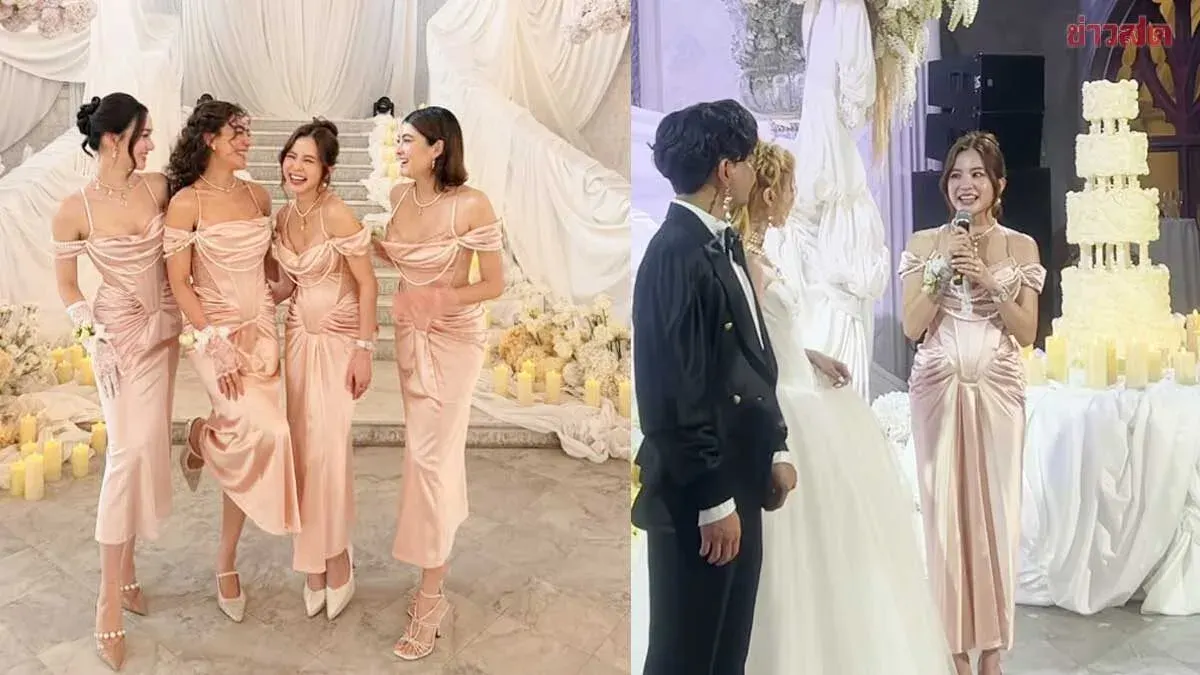 Mind Labhasphal Attends Wedding as Bridesmaid While Pregnant, Celebrities Celebrate at Jibbie's Joyful Ceremony