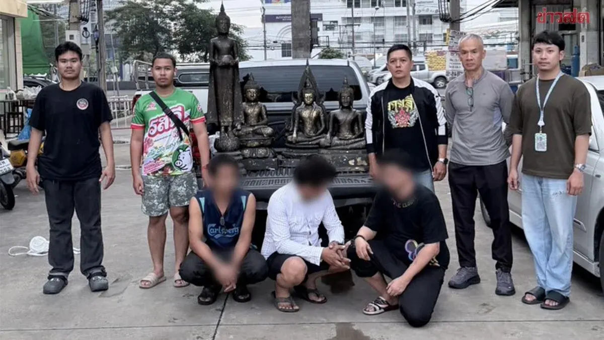 Police Arrest Three Men For Stealing Buddha Statues From Temple
