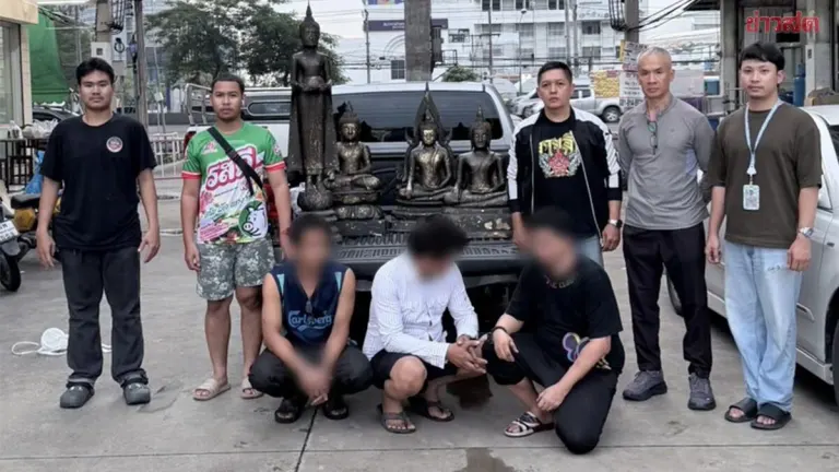 Police Arrest Three Men For Stealing Buddha Statues From Temple