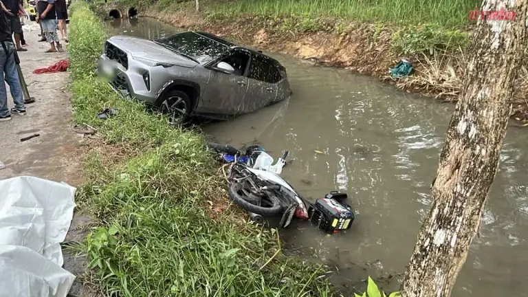 Motorcycle Rider Killed After Car Strikes Him Into Canal