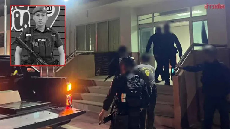 Police Officer Killed in Ambush Attack at New Sai Buri Police Station; Authorities Launch Manhunt