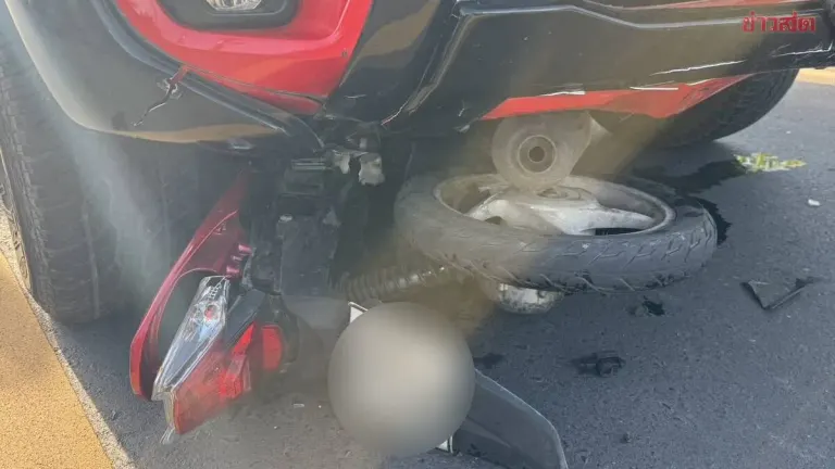 Father on Motorcycle Taking Child to School Struck Head-On by Pickup Truck, Three Killed
