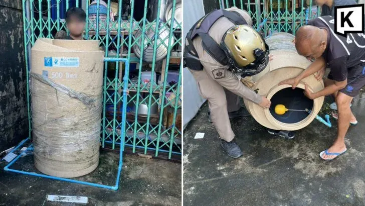 Drunk Man Rescued From Water Tank In Khon Kaen