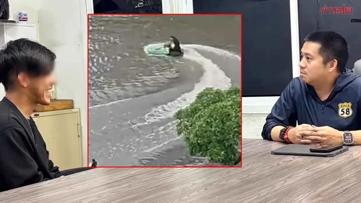 Man Charged After Jet Skiing Through Bangkok Flood