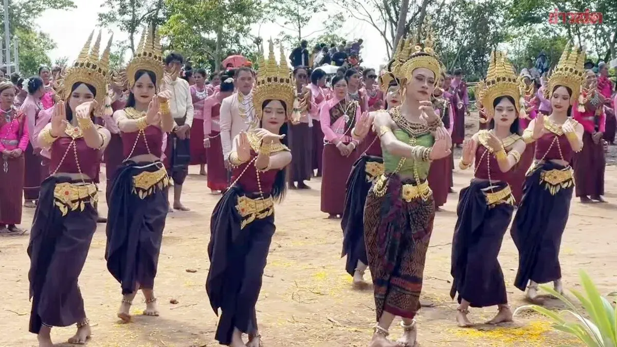 Grand First-Time Ceremony Honors Khana Prasat and Battlefield Heroes Monument in Surin