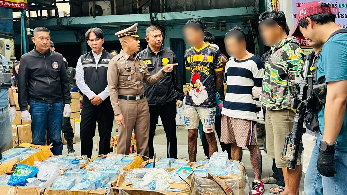 Bangkok Police Seize Over 300 Kg of Crystal Meth in Major Bust