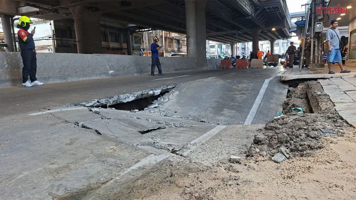 Structural Engineers Association Chair Advises Investigation into Soil Movement Following Charoen Sanit Road Collapse