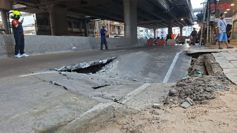 Structural Engineers Association Chair Advises Investigation into Soil Movement Following Charoen Sanit Road Collapse