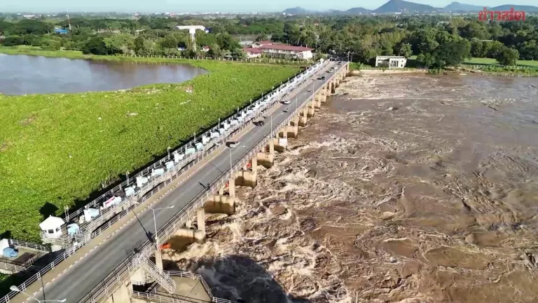 Chao Phraya Dam Boosts Release to 2,500 Cubic Meters Tonight