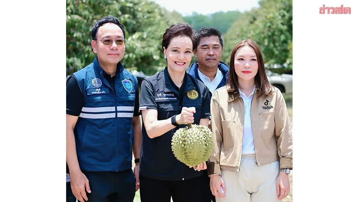 Supachai Tackles Chanthaburi's Record Durian Harvest: Targeting 1 Million Tons for Export with TikTok Live Commerce Boost