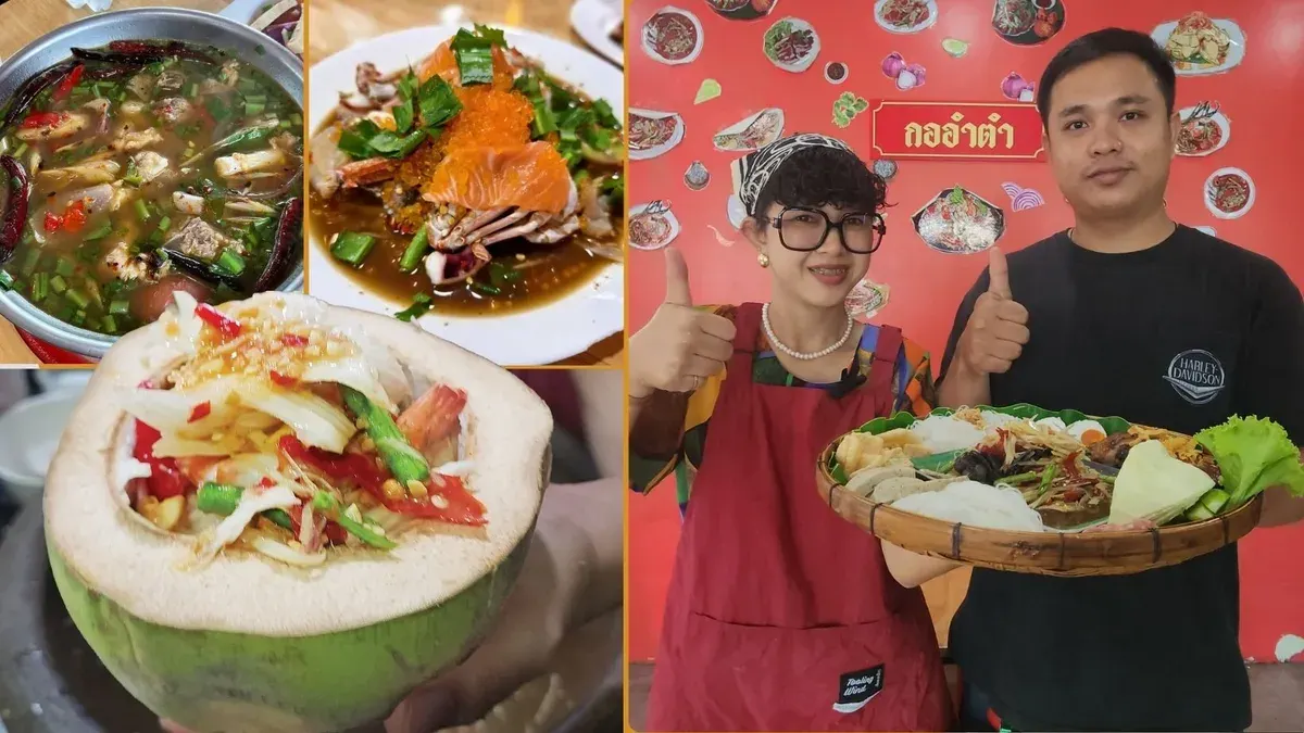 Nakhon Pathom's Som Tam Spot Adds Fresh Coconut Twist