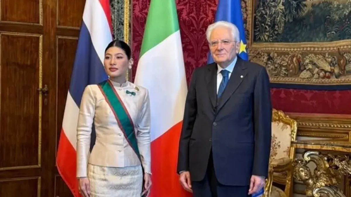 Italian President Awards Thai Princess Top Order of Merit