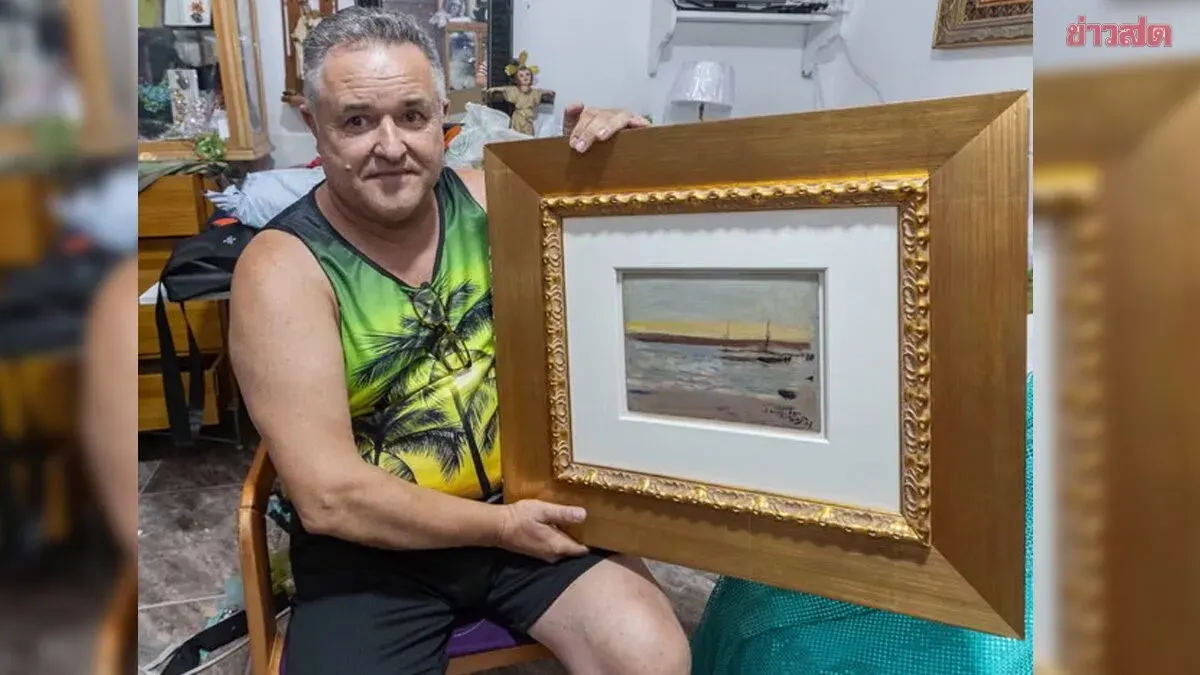 Man Finds Abandoned Painting Worth 5.7 Million Baht