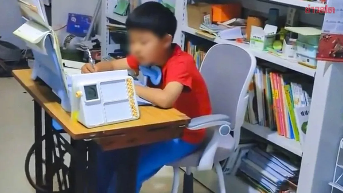Creative Parenting: Chinese Mother Has Son Pedal a Sewing Machine While Doing Homework to Boost Focus and Reduce Fidgeting