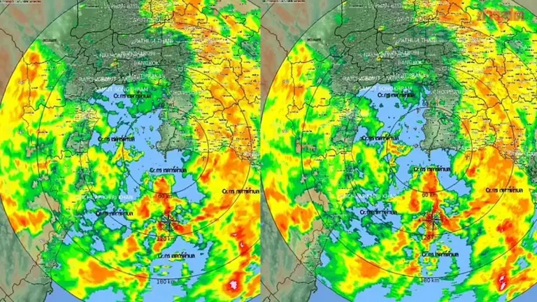 Heavy Rain Expected Across Central Thailand This Afternoon