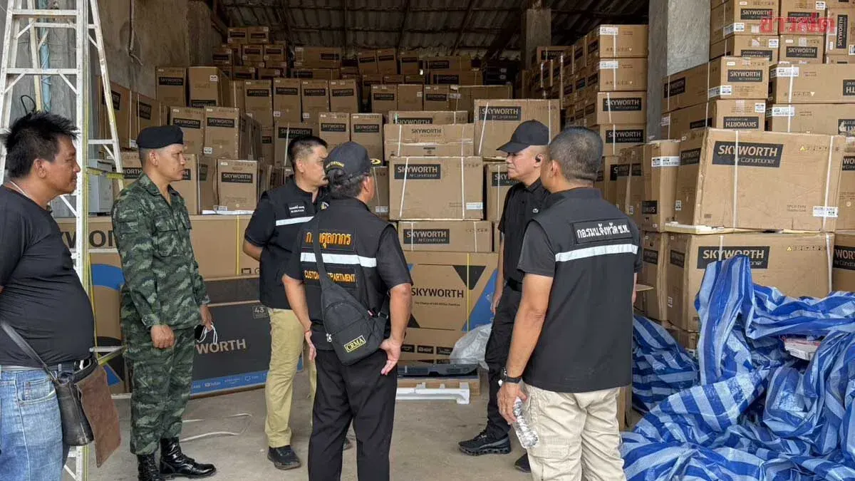 Authorities Raid Chumphon Warehouse, Seize Chinese Goods