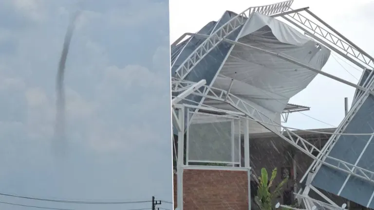 Mae Sod Shaken by Devastating Tornado: Hailstorm and Lightning Strike Two Workers