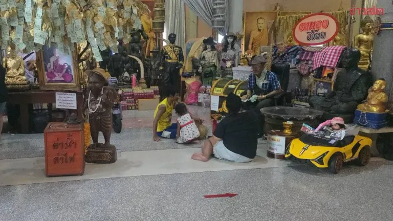 Ordination Ceremony Draws Lottery Hopefuls to Wat Suang Arom