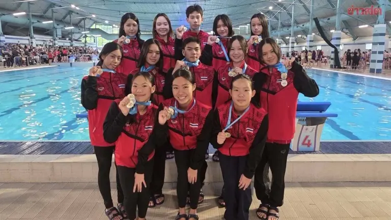 Thai Artistic Swimming Team Returns Home with European Championships After Month-Long Training Camp – Coach Tuk Seeks Assessment at Asian Age Group Competition Before Setting Asian Games Goals