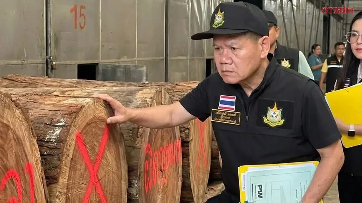 Illegal Chinese-Backed Lumber Mill Raided in Thung Yai