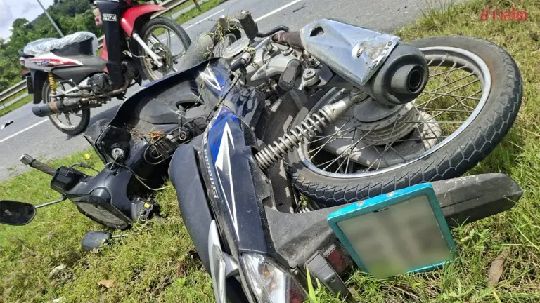 18‑Wheel Truck Runs Over Motorcyclist in Nakhon Si Thammarat Collision
