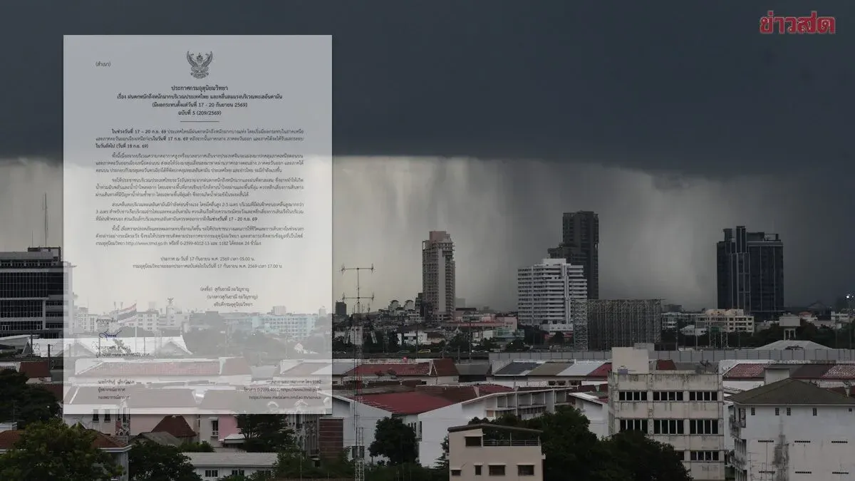 Meteorology Department Issues Alert for Heavy Rainfall and Strong Winds