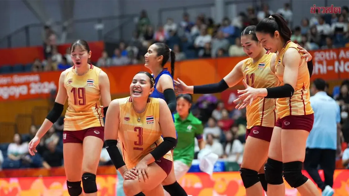 Thailand Women's Volleyball Takes On China in Asian Games Semifinal