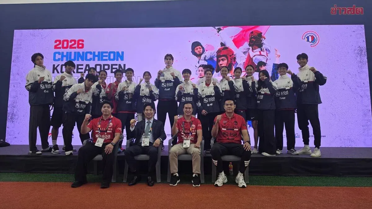 Thailand Taekwondo Team Wins Two Gold at Korea Open