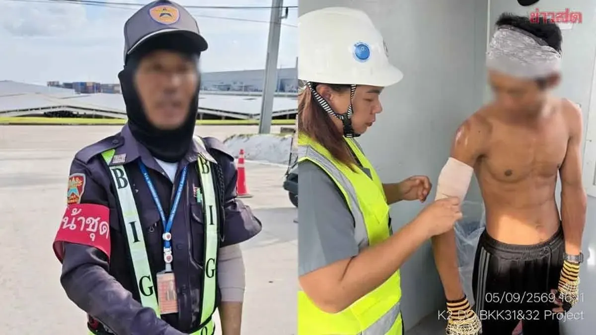 Chinese Gang Beats Officials at Rayong Construction Site, Flees