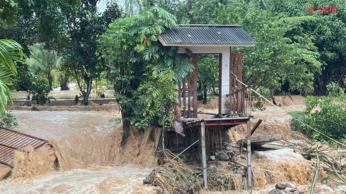 Heavy Rain Triggers Flooding and Road Damage in Mae Hong Son