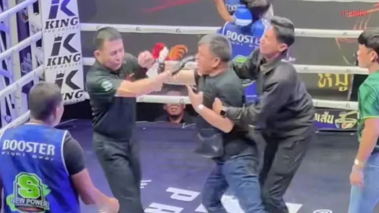 Boxing trainer attacks referee after dispute over fight decision – indefinite stadium ban issued