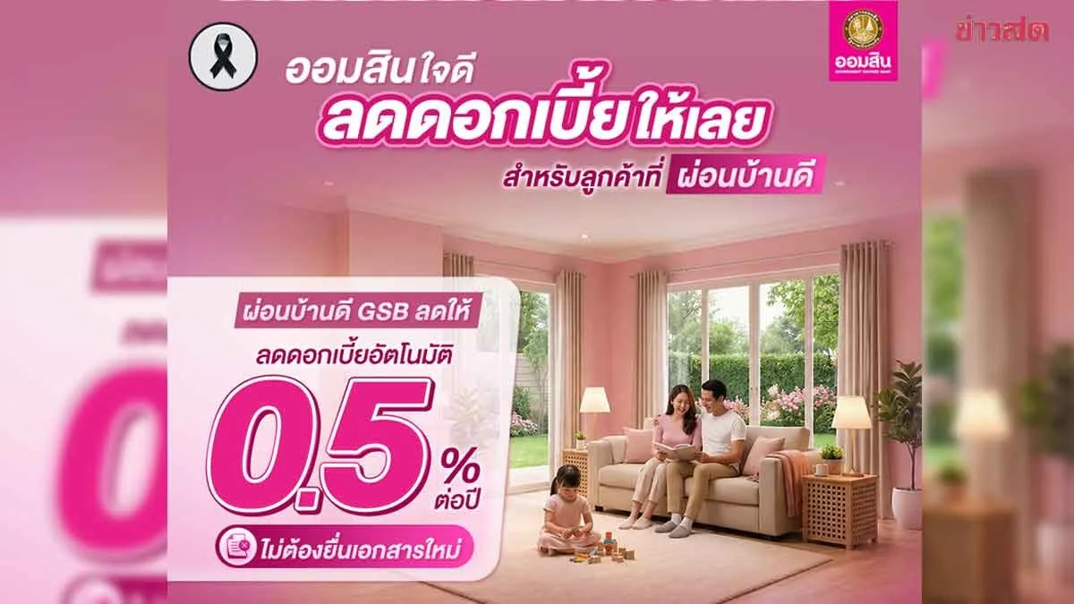 Government Savings Bank Rewards Responsible Borrowers with 0.5% Interest Rate Reduction Through Year-End