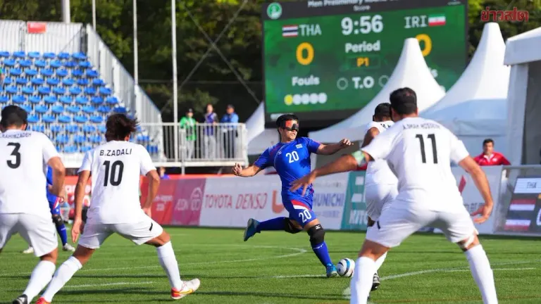Thai Football Team Defeats Iran 1-0 at Asian Para Games
