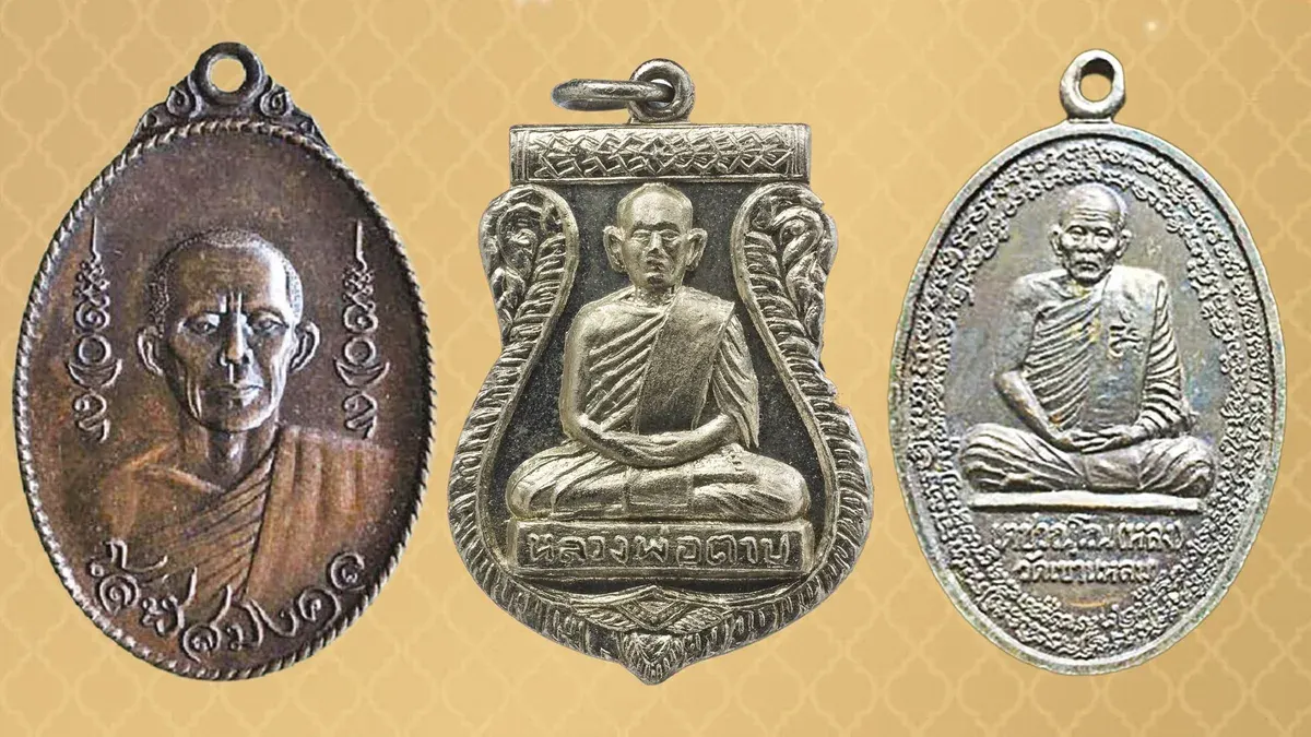 Sacred Amulets from Venerated Thai Buddhist Monks