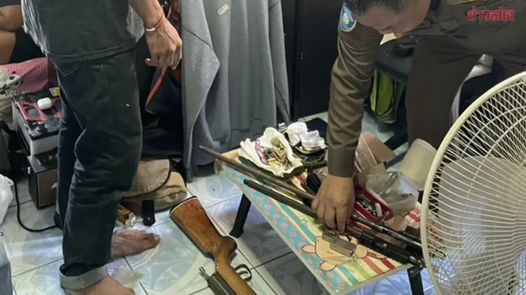 Cyber Police Bust Bangkok Condo, Seize Firearms