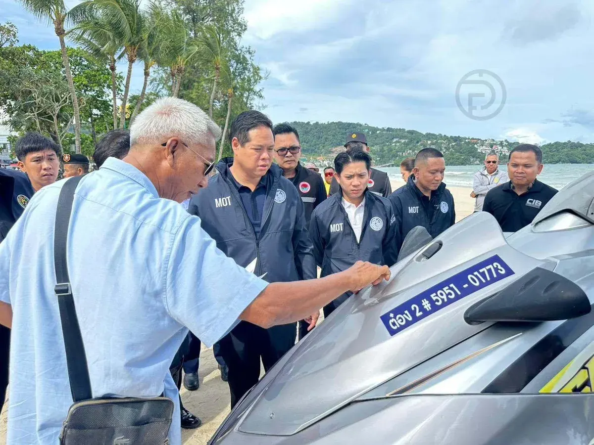 Minister Orders Tough Action on Illegal Jet Skis and Taxis in Phuket