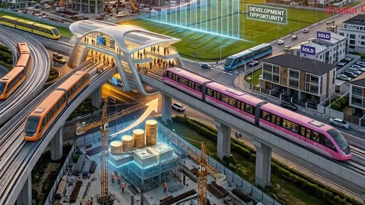 REIC Forecasts Land Price Surge Along New Bangkok Rail Lines