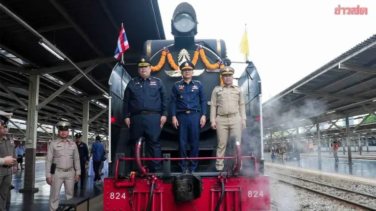 Historic Steam Train Launches Bangkok-Ayutthaya Route for King's Birthday
